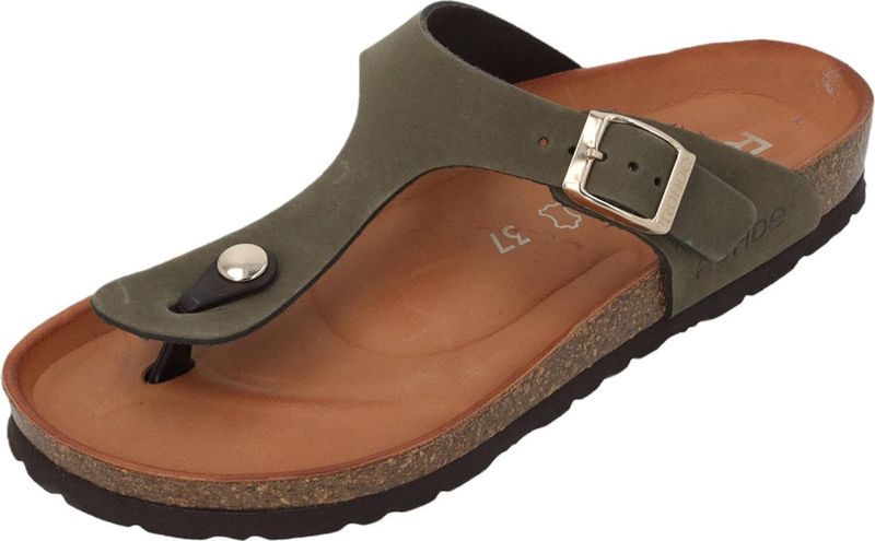 Rohde - Alba - Slipper - Olive - Nubuckleer - Rubber
