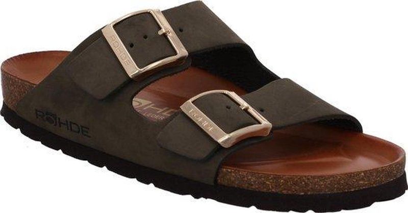Rohde - Alba - Slipper - Olive - 100% Nubuckleer