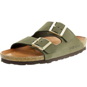Rohde - Alba - Slipper - Olive - 100% Nubuckleer - 100% Rubber