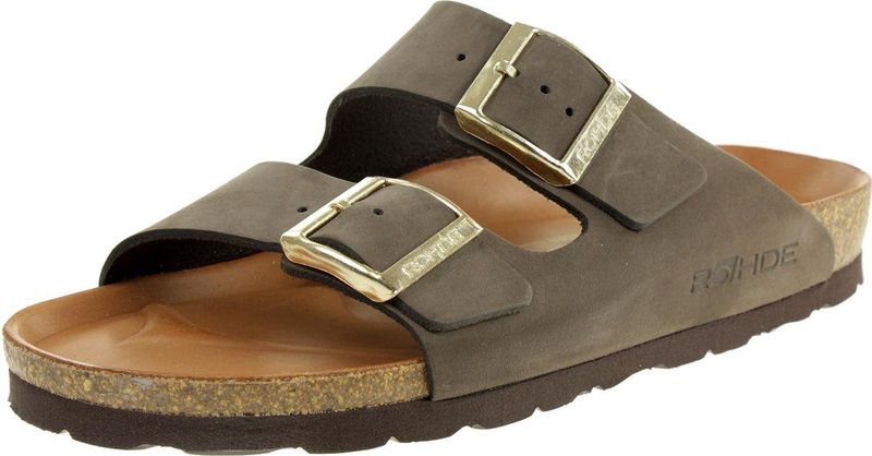 Rohde - Alba - Slipper - Mocca - 100% Nubuckleer
