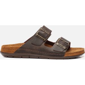 Muiltjes - Effen - Leer - Open Toe - Slip