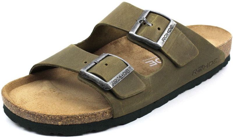 Rohde - Grado - Slipper - Olive - 100% Leer - Verstelbare Gespsluitingen