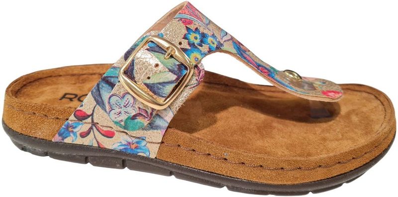 Rohde - 5859 Rodigo - Slipper - Goud - Nubuk Leer - Rubber Zool