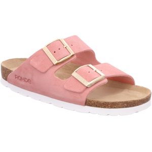 Rohde Pantolette "ALBA", Sommerschuh, Hausschuh, Zweischnaller, Strandschuh mit Softfußbett