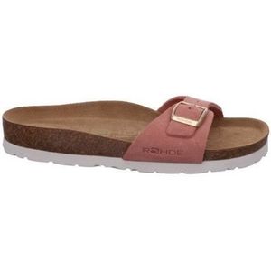 Rohde ALBA dames, vrouwen, slippers, slippers, sandalen, zomerschoenen, vrijetijdsschoenen, roze, 41 EU