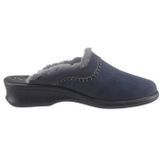 Rohde - 2510 - Dames Pantoffels - Blauw - Suède - Vachtgevoerd