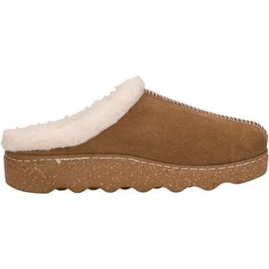 Rohde - Pantoffels - Cognac - Microvelour - Scheerwol Voering