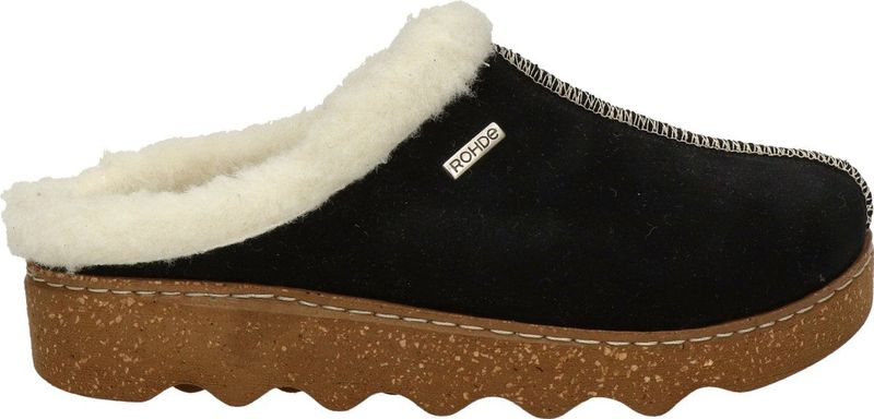 Pantoffel Rohde Women 6125 Foggia Black-Schoenmaat 36