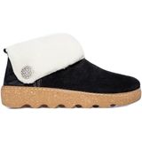 Rohde 6128 - Pantoffels - Zwart - Nubuck - Vachtgevoerd