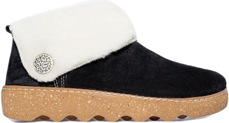 Rohde 6128 - Pantoffels - Zwart - Nubuck - Vachtgevoerd