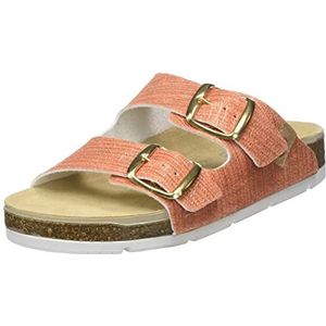 Rohde Elba 1702 Slippers voor dames, met gesp, clogs met kurkzool, 31 Fox, 36 EU
