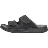 Rohde Slipper Heren - Leder - Zwart - Klittenband - 6241-90
