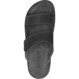 Rohde - 6240 Alghero - Slipper - Zwart - Nappa Leer - Rubber Zool