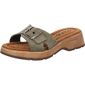 Rohde Dames Clogs Pantoletten Wighak Licata 6260, olijfgroen, 41 EU