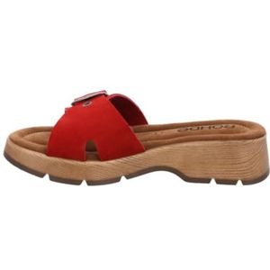 Rohde Dames Clogs Pantoletten Wighak Licata 6260, 43 Cherry, 36 EU
