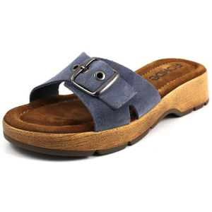 Rohde Dames Clogs Pantoletten Wighak Licata 6260, jeans, 37 EU