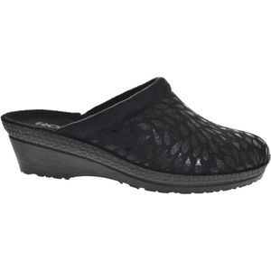 Rohde pantoffels dames Neustadt-50 2456, grootte:42, kleur:Zwart