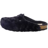 Rohde - Alba - Pantoffel - Zwart - Textiel - Scheerwol Voering