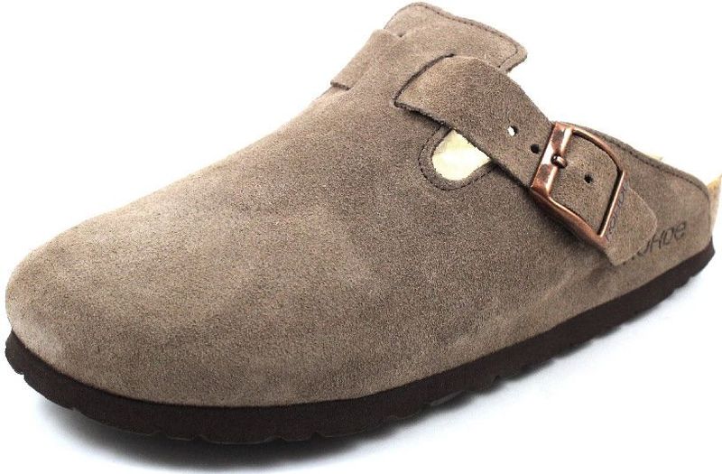Rohde - Wollen Instapper - Taupe - Pantoffels