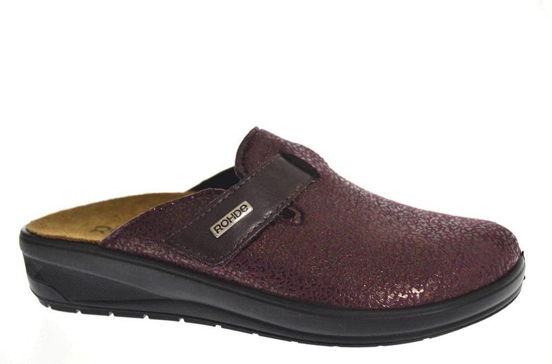Rohde - 6165 Pantoffels - Claret - Leer