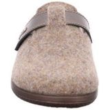 Rohde - Bari - Pantoffels - Beige mêlee - Klittenbandsluiting - Sleehak