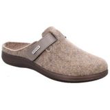 Rohde - Bari - Pantoffels - Beige mêlee - Klittenbandsluiting - Sleehak