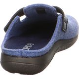 Rohde - Gezondheidsslippers - Blauw - Vilt - Platte Hak