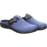 Rohde - Gezondheidsslippers - Blauw - Vilt - Platte Hak