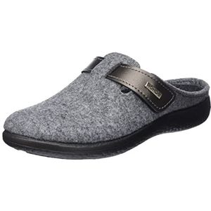 Rohde - Bari - Pantoffels - Grijs mêlee - Klittenbandsluiting - Sleehak