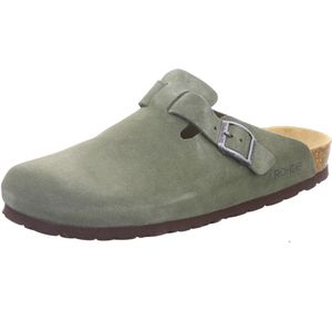 Rohde - Grado - Pantoffel - Olive - Veloursleer - Ergonomische Zool