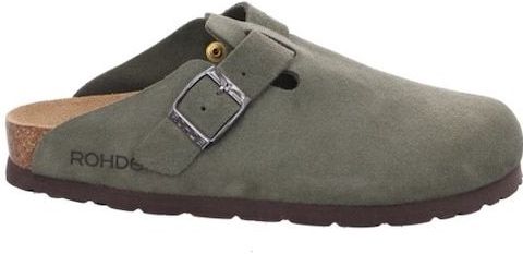Rohde - Alba 6071 - Pantoffel - Olive - Veloursleer - Antislipzool