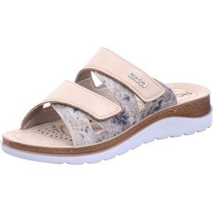 Rohde - Baviera - Pantoffels - Beige - Sleehak - Klittenbandsluiting