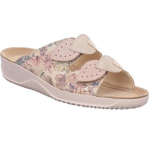 Rohde - 1957-16 - Slipper - Beige - Leer - Regelbaar met Velcro