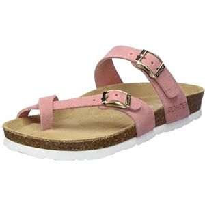 Rohde Alba klassieke sandalen voor dames, zomerschoenen, pantoffels, kurk-voetbed, 44, roze., 36 EU