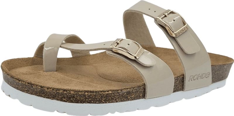Rohde - Alba 5575 - Teenslipper - Beige - Leer