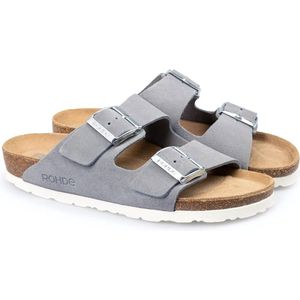 Rohde - Alba - Slipper - Basalt - 100% Veloursleer - 100% Rubber