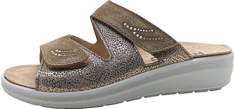 Rohde - Instap Sandalen - Bruin - Leer