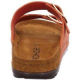 Gezondheidsslippers - Oranje - Leer - Sleehak met Gespen