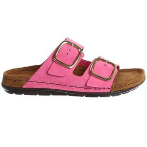 Merk - Muiltjes - Effen - Leer - Open Toe - Flexibele Zool