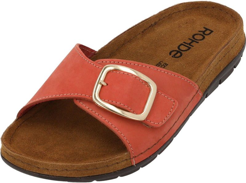 Rohde - Rodigo 5875 - Damesslipper - Oranje - Hoogwaardig Leer