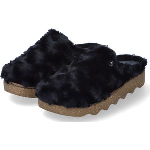 Rohde - Foggia - Pantoffel - Zwart - Vilt
