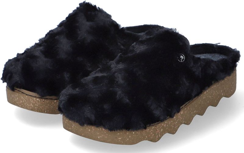 Rohde - Foggia - Pantoffel - Zwart - Vilt