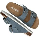 Rohde - Elba - Slipper - Jeans - Leer - Verstelbare Banden