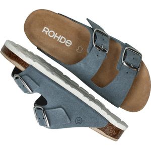 Rohde - Elba - Slipper - Jeans - Leer - Verstelbare Banden