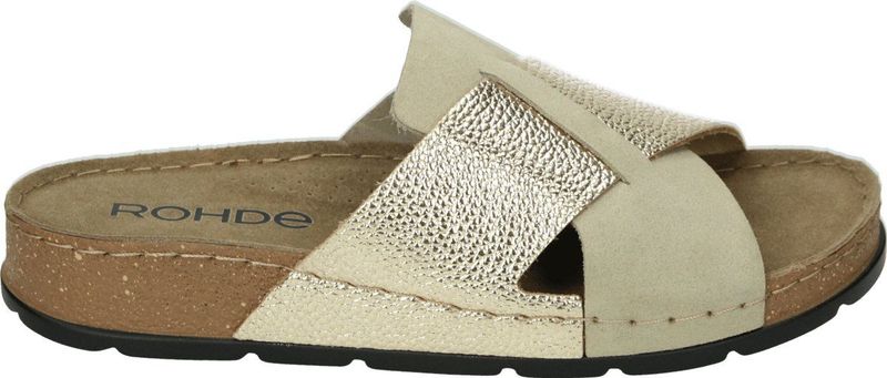 Rohde 5410 - Dames slippers - Kleur: Wit/beige - Maat: 40