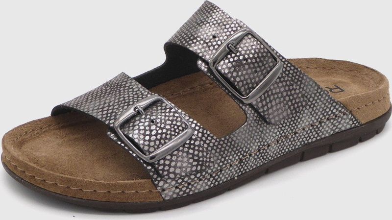 Rohde - Rodrigo 5872 - Slipper - Oxyd Silver - Leer - Rubber Zool