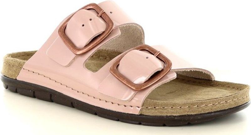 Rohde - Rodigo 5877 - Slipper - Dusky Pink - Leer - Rubberen Zool