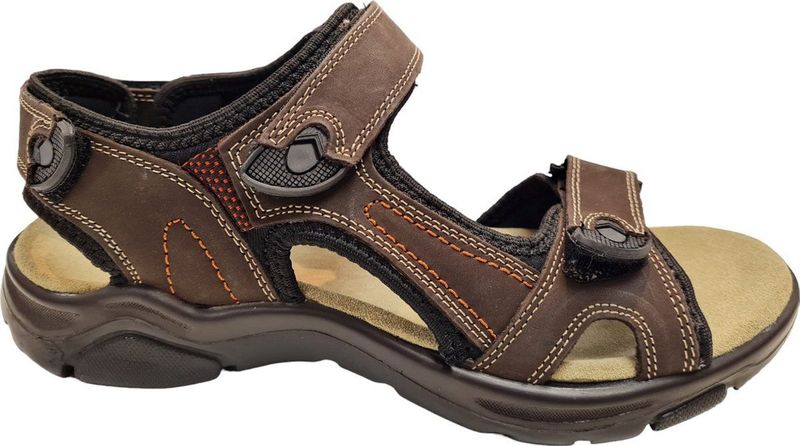 Rohde - Caluso 5955 - Sandaal - Espresso - Leer - Robuuste Rubber Zool