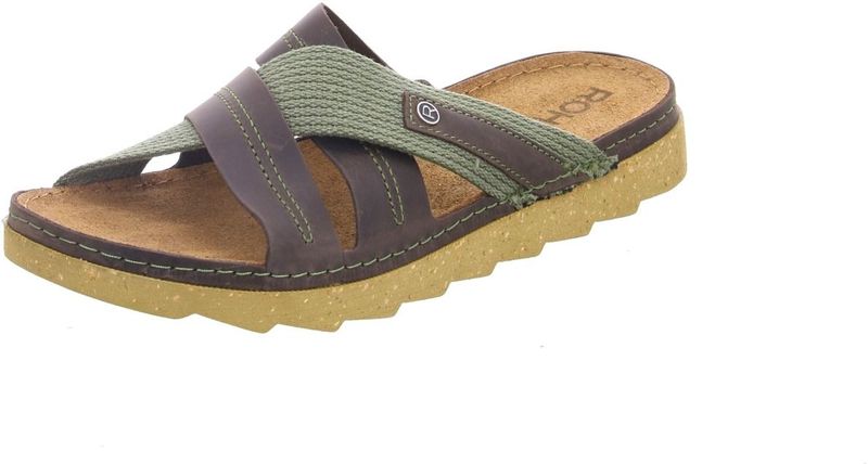 Rohde - Foggia - Slipper - Mocca - Leer - Rubber Zool