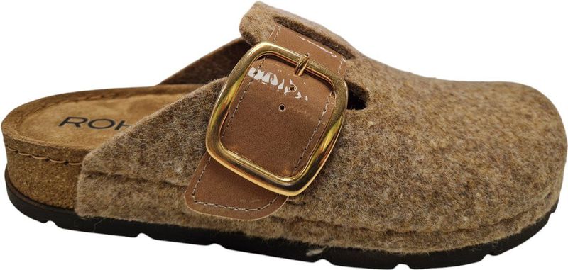 Rohde - 6012 - Dames Pantoffels - Beige - Hoogwaardig Materiaal